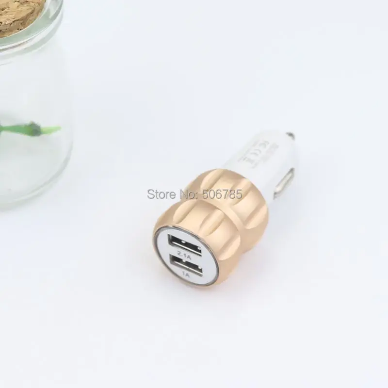 SZAICHGSI 500 шт алюминиевый сплав Универсальный 2.1A + 1A двойной usb порт автомобильное