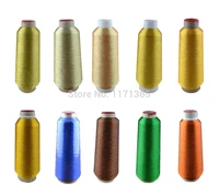 big cone 5pcslot metallic embroidery thread 20colors optional metallic yarnfor embroidery machine shipping free