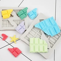 letter chocolate fondant cake silicone mold biscuits candy molds cookies mould kitchen baking cake decoration tools clay soap