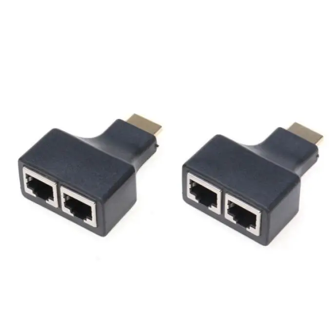 Пара hdmi к RJ45 двойной кабель extenderCAT5e CAT6 UTP LAN Ethernet удлинитель Ретранслятор-1080p3D HD