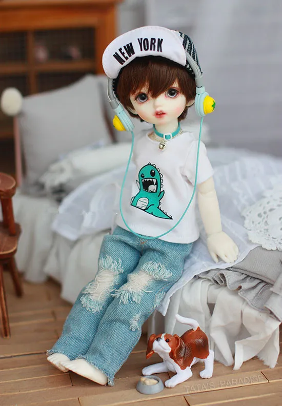 1/6 BJD кукла ретро джинсы с отверстиями для YOSD BB Аксессуары кукол SD кукольные Брюки