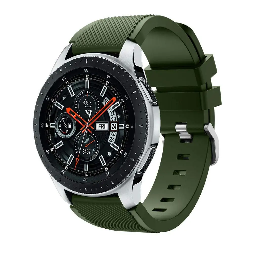JANSIN спортивный силиконовый ремешок для samsung Galaxy Watch 46 мм ремешок для samsung gear S3 Classic/S3 Frontier 22 мм Универсальный браслет