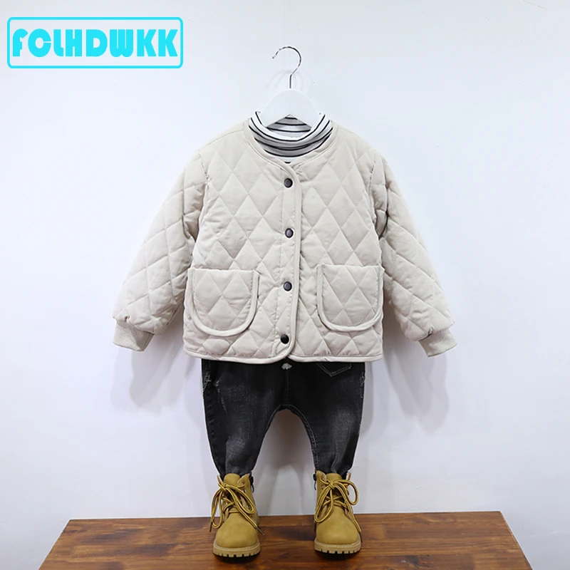 Cute Warm Winter Children Girls Coat Spring Kids Jacket Boys Outerwear Coats Cotton Boy Thicken Baby Clothes Clothing For 2Y-7Y | Детская