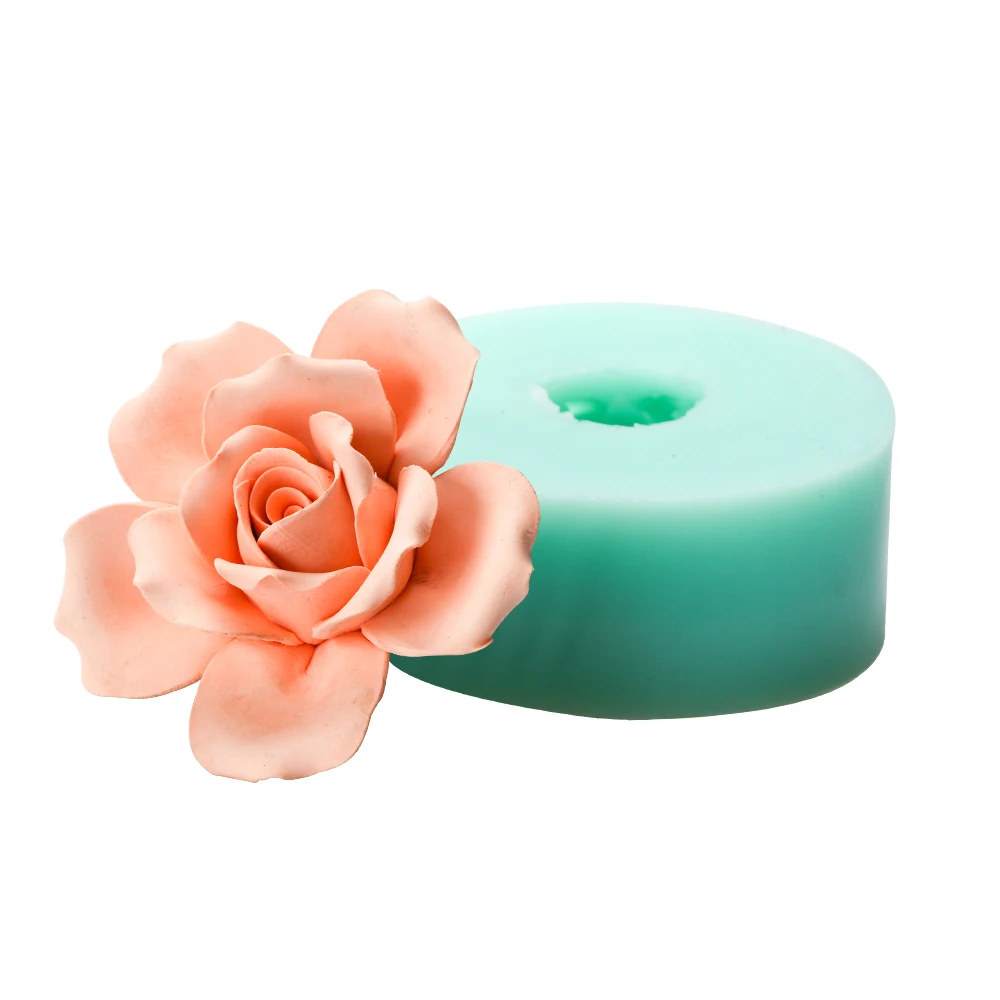 3D формы PRZY HC0029 силиконовая форма для мыла в виде Розы цветов свечи искусственные