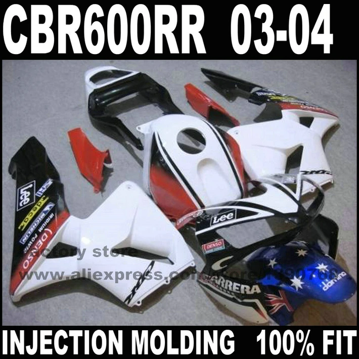 Комплект обтекателей для мотоцикла HONDA CBR 600 RR 03 04 CBR600 2003 2004|cbr600|set mp3set curtain |