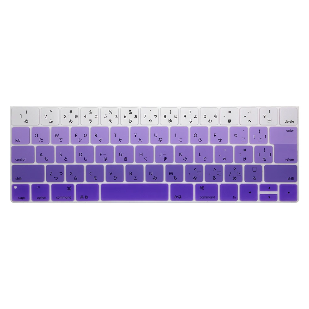 Японская версия клавиатура крышка в ноутбук клавиатура Чехлы для Mac book touch bar 13 15 дюймов Клавиатура для ноутбука Чехлы Чехол