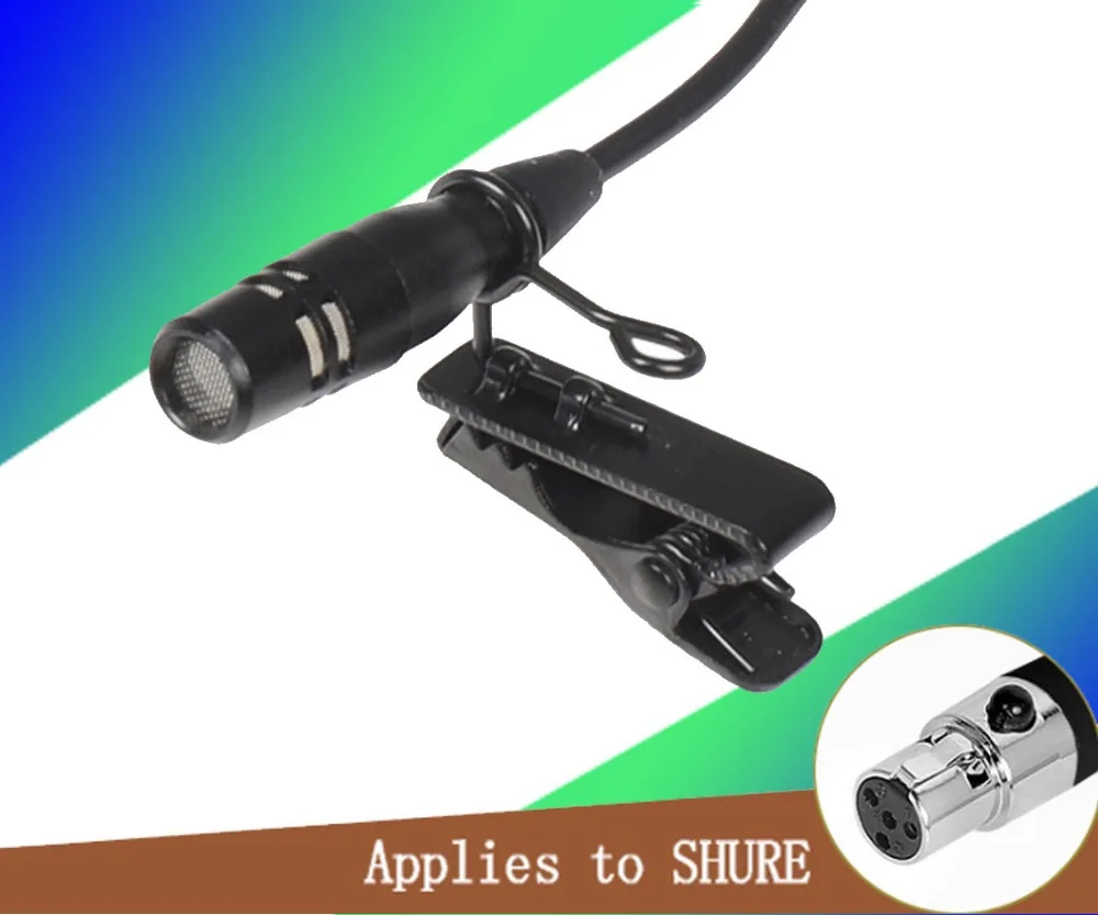 XLR 4 контактный разъем TA4F проводной микрофон конденсаторный зажим для галстука на