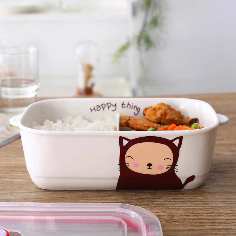 2018 Новейшие японские Kawaii мультипликационным рисунком Керамика Коробки для