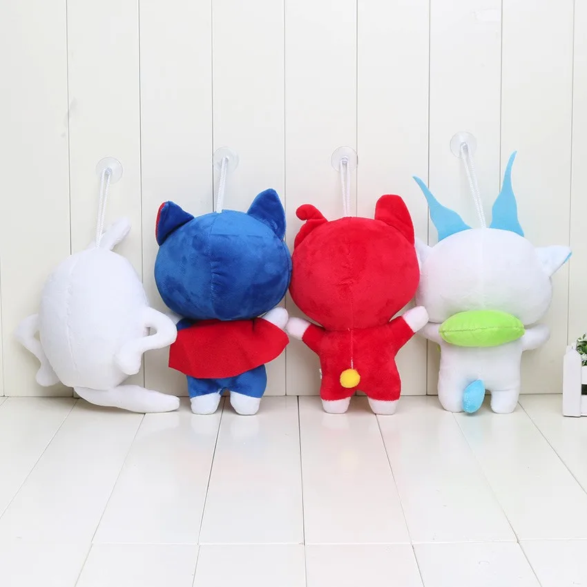 4 шт./компл. 20 см Йо-Кай Kawaii Yokai Watch кукла jibanyan Komasan и шепотом Екай плюшевые Игрушечные лошадки мягкие Куклы подарок на год