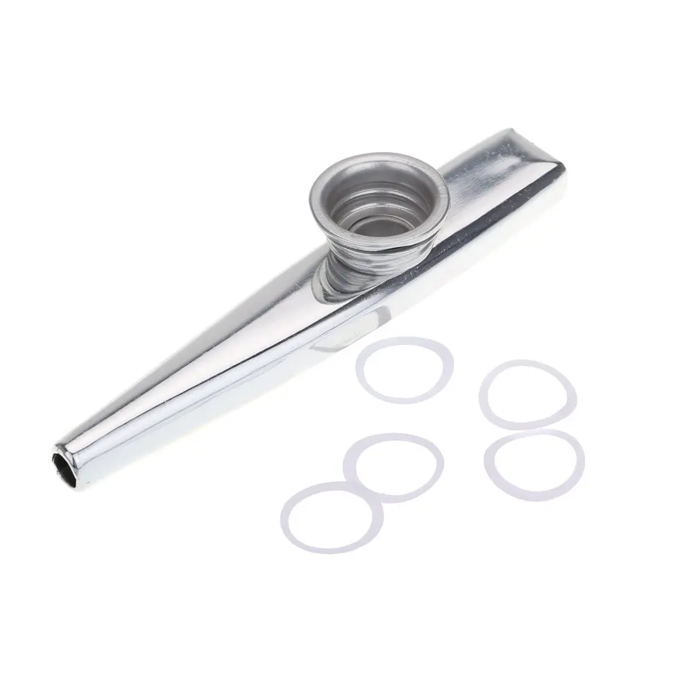 Kazoo металлический сплав из алюминиевого сплава с 5 подарками диафрагма для флейты