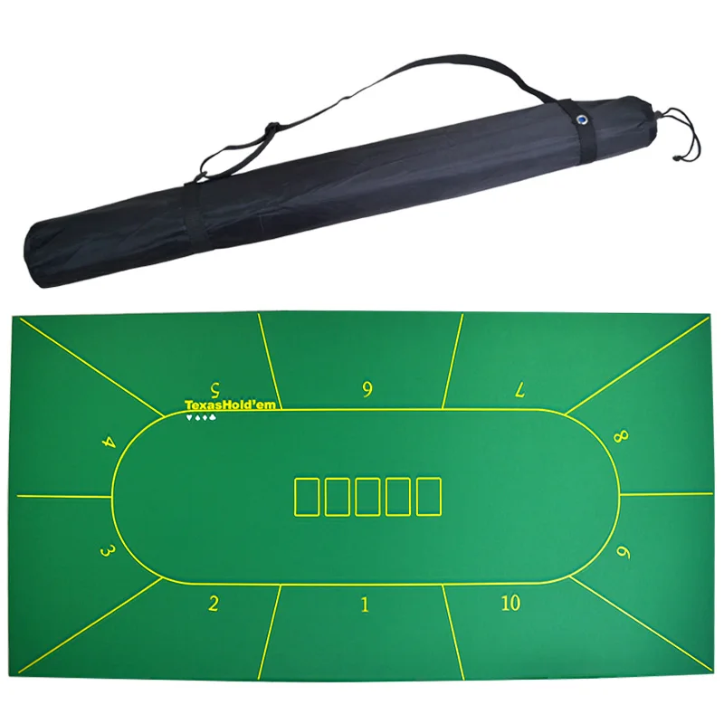 green rectangle Большой размер 1,8*0,9 mTexas Hold'em покер черный Джек рулетка Baccarat игральные кости коврик резиновый игровой коврик для азартных игр - Цвет: green rectangle