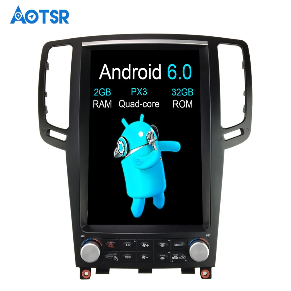 Автомобильный мультимедийный проигрыватель Aotsr Tesla вертикальный экран Android 7 1
