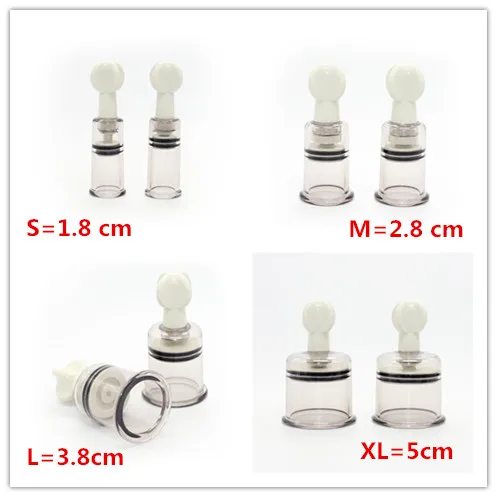 2 шт./лот присоска для груди массажер клитора зажимы сосков Насос Увеличитель