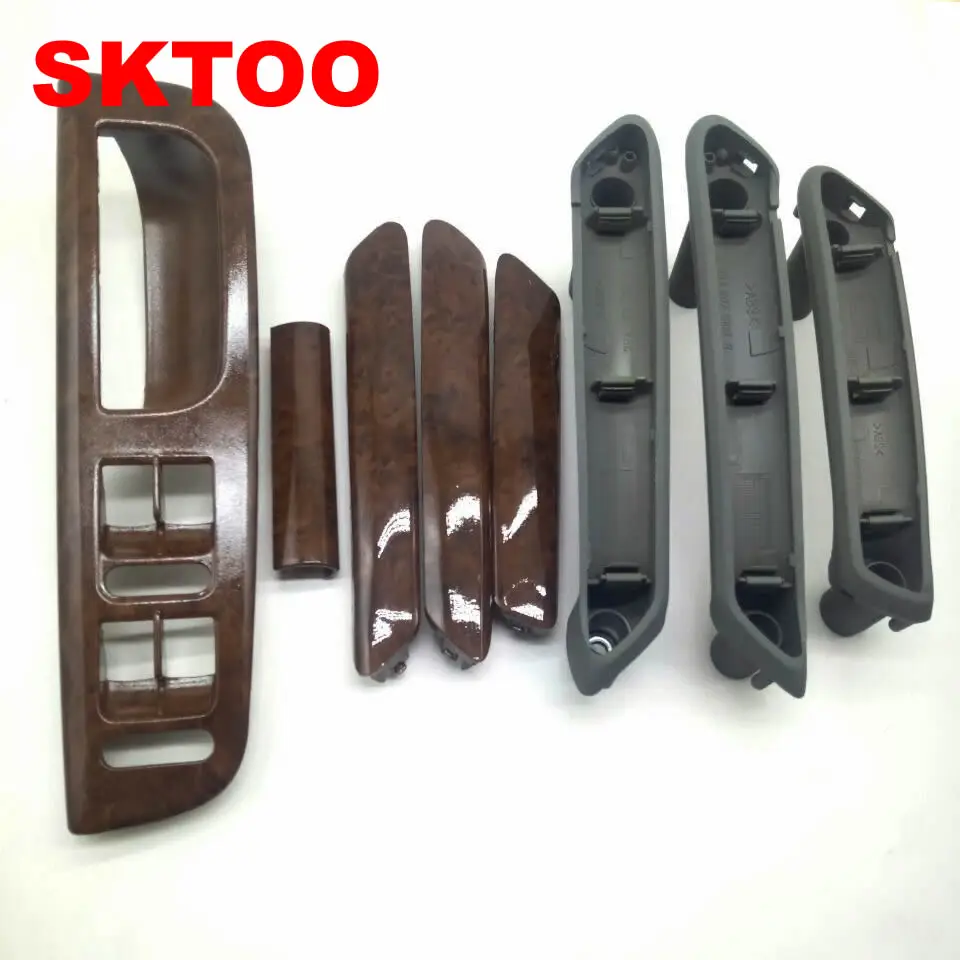 SKTOO 8 шт для VW passat B5 дверная ручка внутренняя ручка подлокотник ручка для вишневого дерева