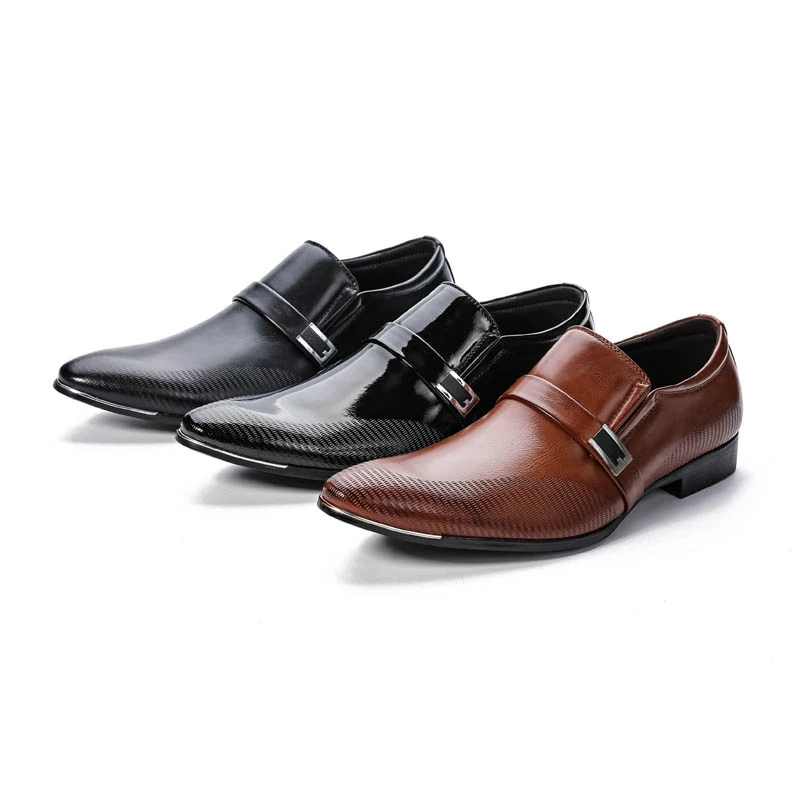 Summer New Men Slip-on Dress Shoes Male Formal Wedding Oxfords Original Handmade Business Sapatos Masculino | Обувь