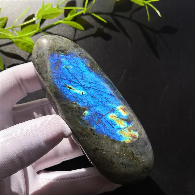 Natural Labradorite Crystal Rough Polished Beautiful From Madagascar Specimen Fengshui Collection | Дом и сад