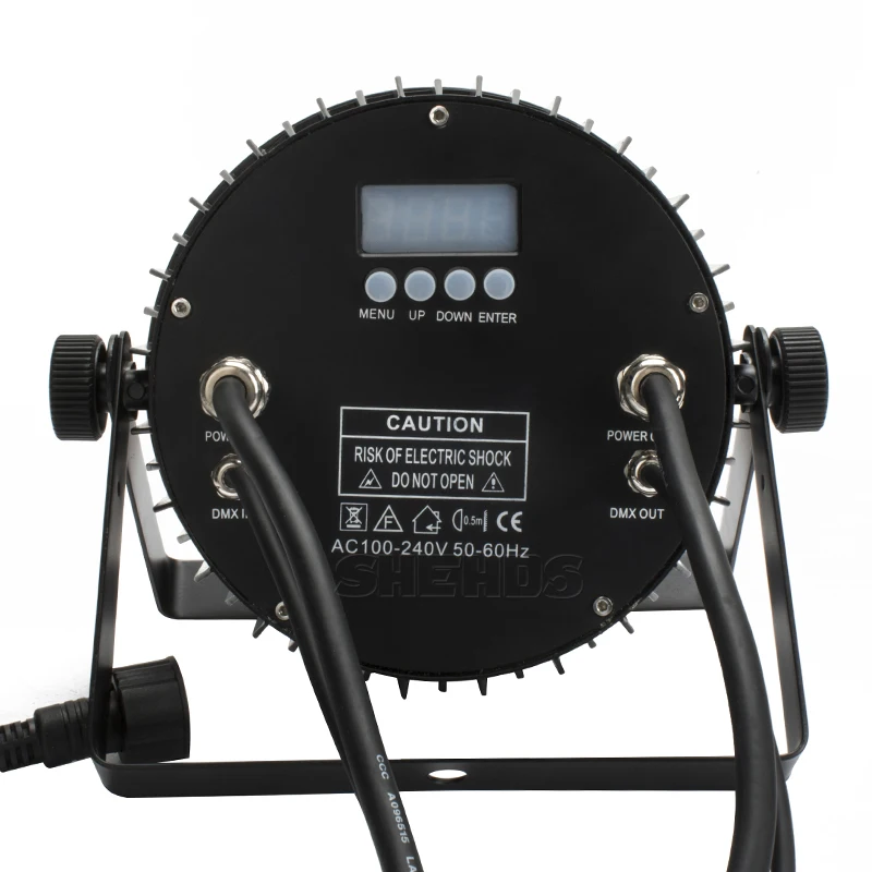 4 шт. водонепроницаемый светодиодный плоский Par 18x12 Вт RGBW DMX512 сценический эффект Освещение хорошо подходит для наружного бассейна DJ Дискотека вечерние танцпол