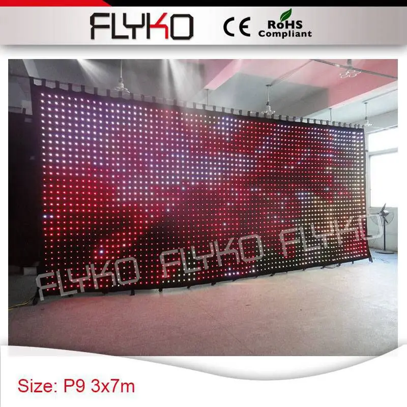 Черный огнеупорный бархатный тканевый фон P9cm по удивительной цене со