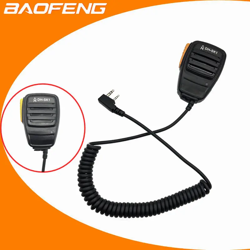 2 шт. поступление Портативный Металл микрофон ручной плечо Динамик для Kenwood радио
