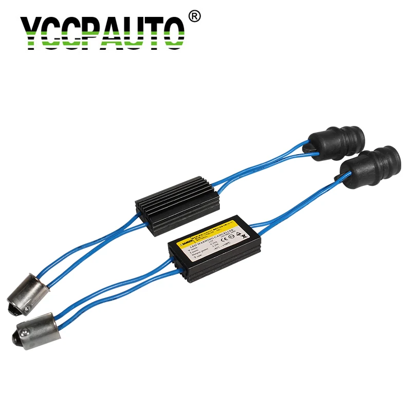 2 шт. Ba9s T4W H6W светодиодный декодер Ba9s поворота T10 W5W светодиодный кабель Canbus OCB нагрузочный резистор автомобиля 12V светодиодный Предупреждение компенсатор никакой ошибки
