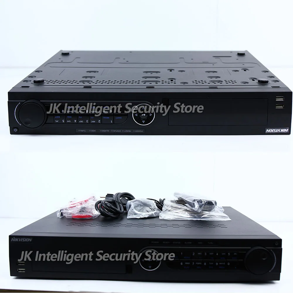 DS 7732NI E4/16 P Hikvision английская версия 32CH NVR 4SATA сетевой видеорегистратор 16 POE портов 6MP