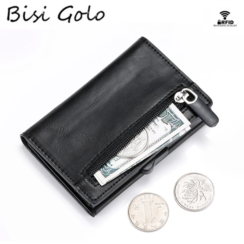 BISI GORO/RFID с отверстием для карты из ПУ кожи чехол одиночная коробка смарт