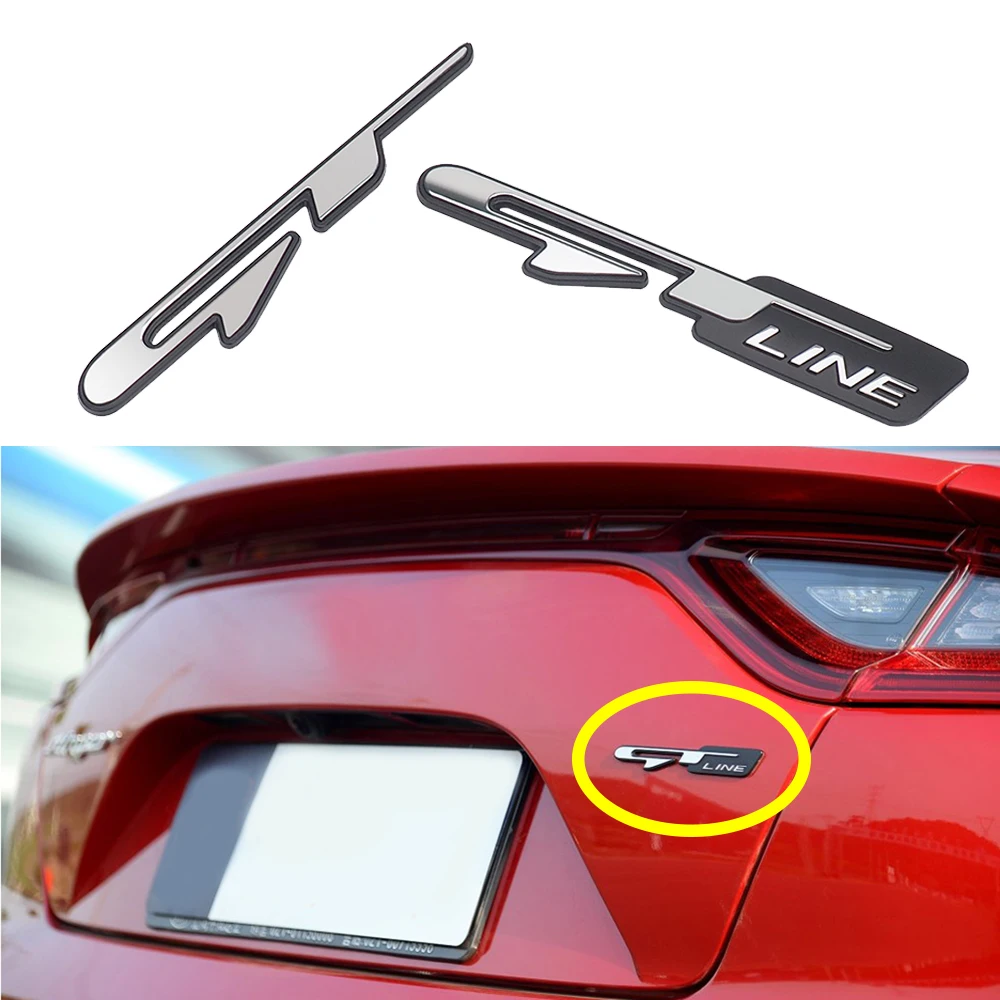 GT Line Логотип Insignia для KIA Stinger K5 K9 Форте Ceed Optima Sportage Spectra Shuma задний багажник наклейки