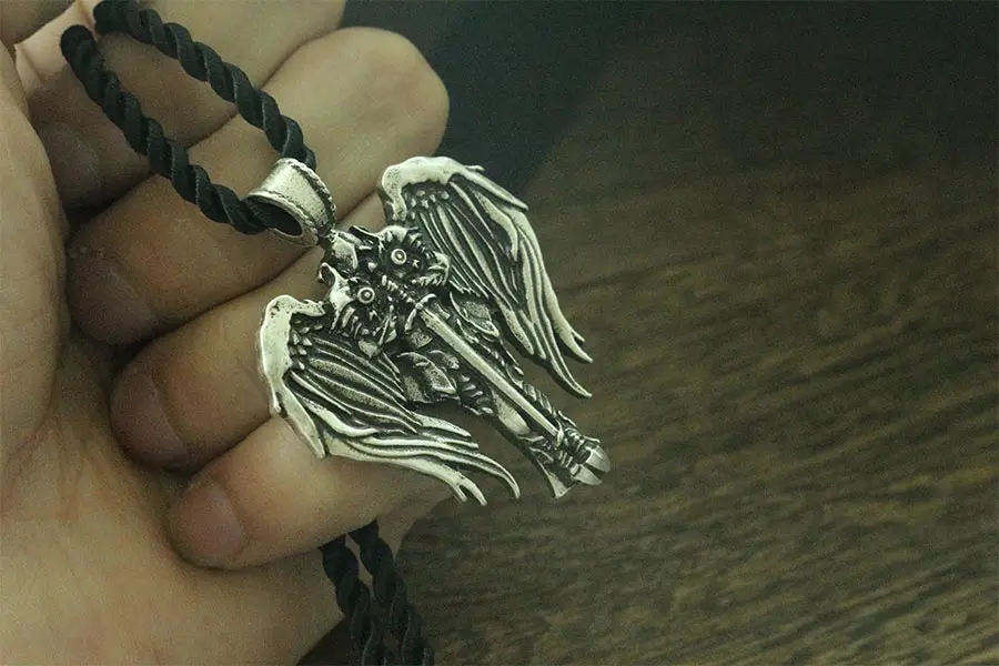 10 шт. цепочка с подвеской в виде креста ангельскими крыльями|irish crosses|angel cross pendantcross