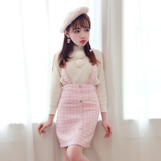 Юбка принцессы Bobon21 оригинальная шерстяная юбка с поясом высокой талией съемная