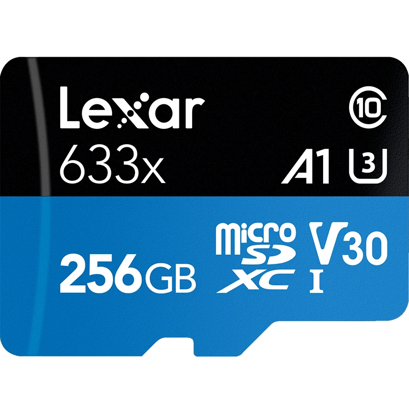 100% оригинал! Карта памяти Lexar MicroSD SDXC 256 ГБ 512 высокоскоростная TF карта Class10 633X 95 м/с