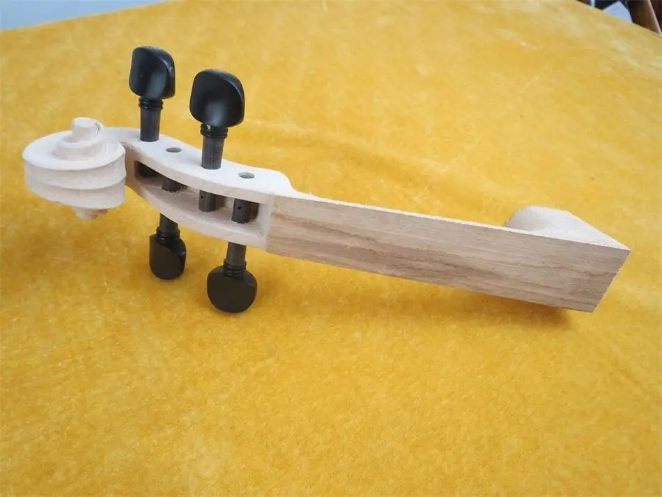 

One piece of unfinished violin neck 4/4 with 4pcs vioin pegs