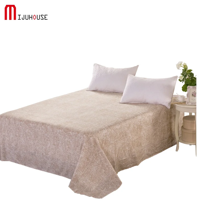 100% хлопок плоский лист двойной полный Королевский размер простыня для