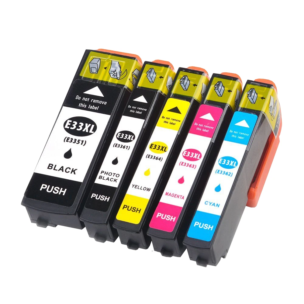 5PK 33XL совместимый чернильный картридж для принтера Epson XP-530 XP-630 XP-830 XP-635 XP-540 XP-640 XP-645