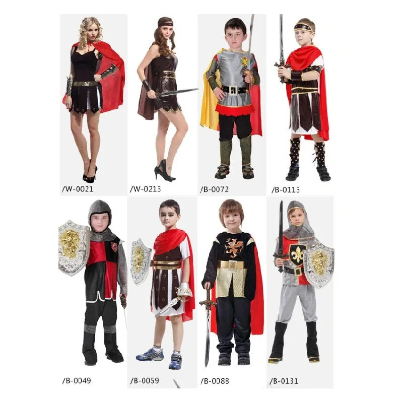 Маскарадные Костюмы воинов для мальчиков с супергероями на Хэллоуин