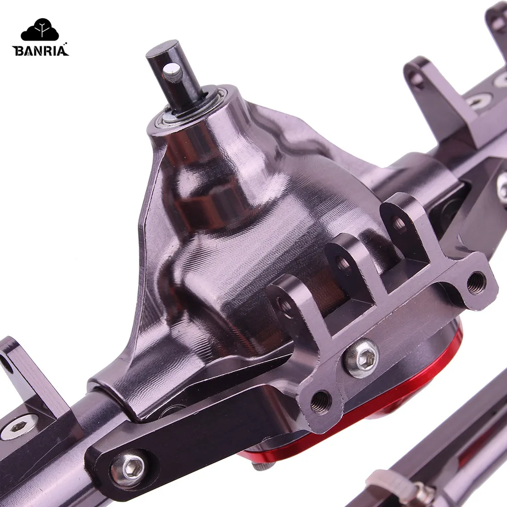 1/10 Rc автомобилей ЧПУ Алюминий мост спереди + сзади рок оси машины для 1:10 Crawler