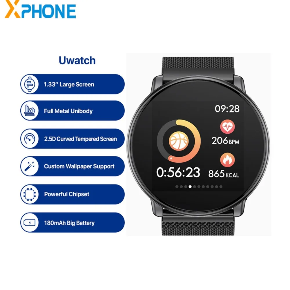 Спортивные Смарт часы UMIDIGI Uwatch для iOS OS Android глобальная версия шагомер фитнес
