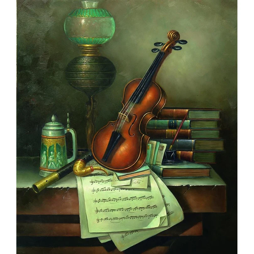 Diamond painting landscape sweet lover Cross Stitch kits city street Crafts Embroidery mosaic home decor Violin HL796 | Дом и сад