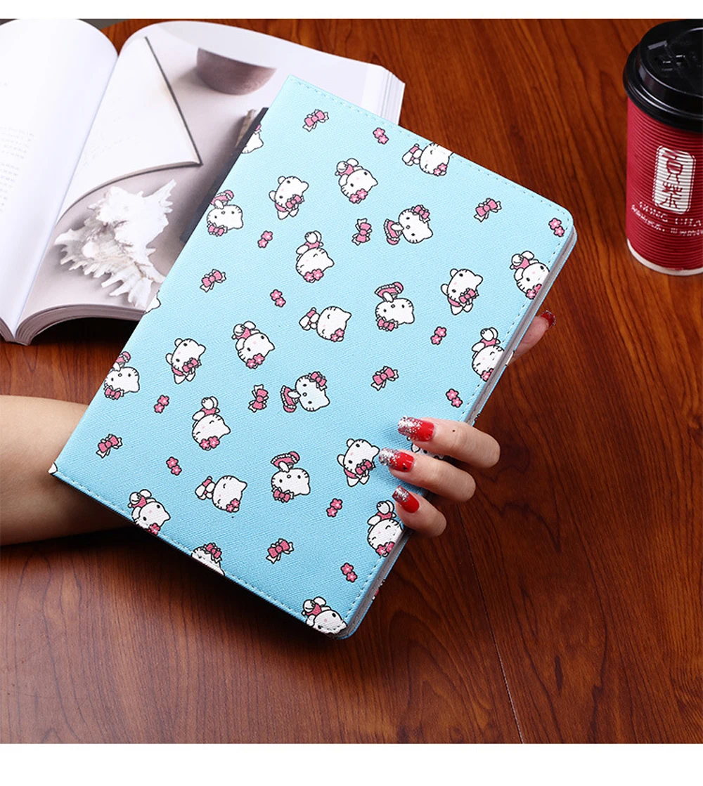 Чехлы для iPad Pro 10,5 Pro 9,7 ударопрочный чехол для планшета hello kitty с кошкой из мультфильма Модный чехол для планшета ST16