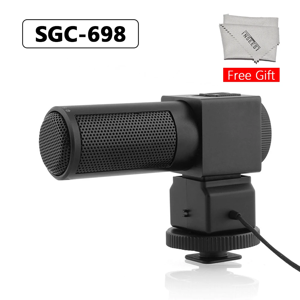 TAKSTAR SGC 698 фотография интервью запись микрофоны микрофон 3 5 мм выход для камеры Nikon