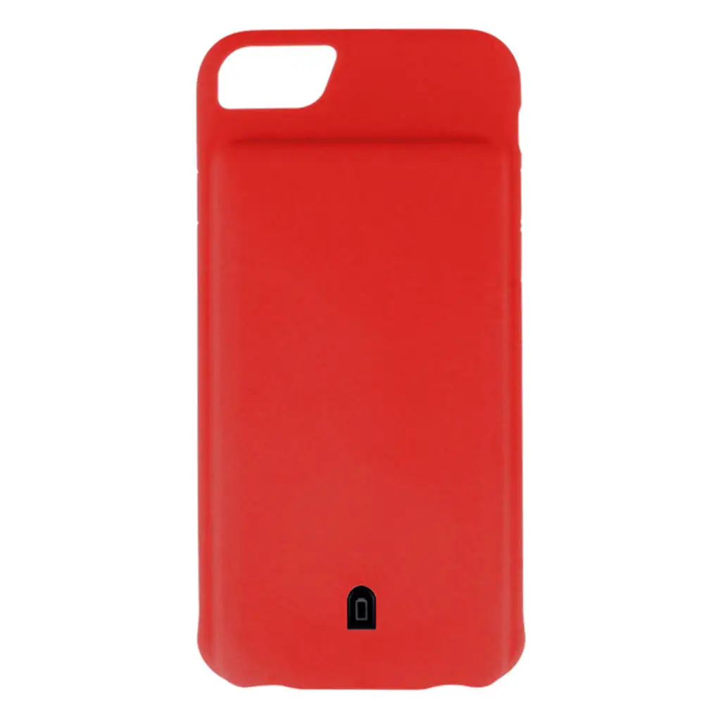 Red Чехол для Iphone 7, мягкий, умный, для Iphone 6S, 7, 8, чехол для зарядки, 4500 мА/ч, аудиовыход, чехол для Iphone 6, чехол для аккумулятора - Цвет: Red