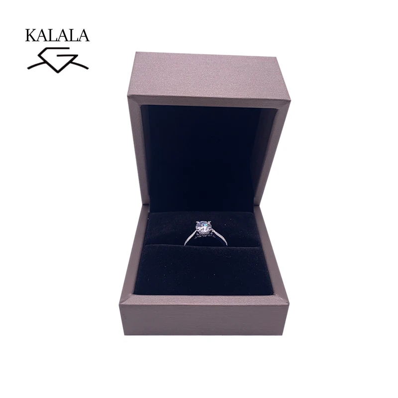 18K кольцо из белого золота 1ct 2ct 3ct Moissanite роскошное однорядное кольцо с бриллиантами ювелирное свадебное кольцо на головщину