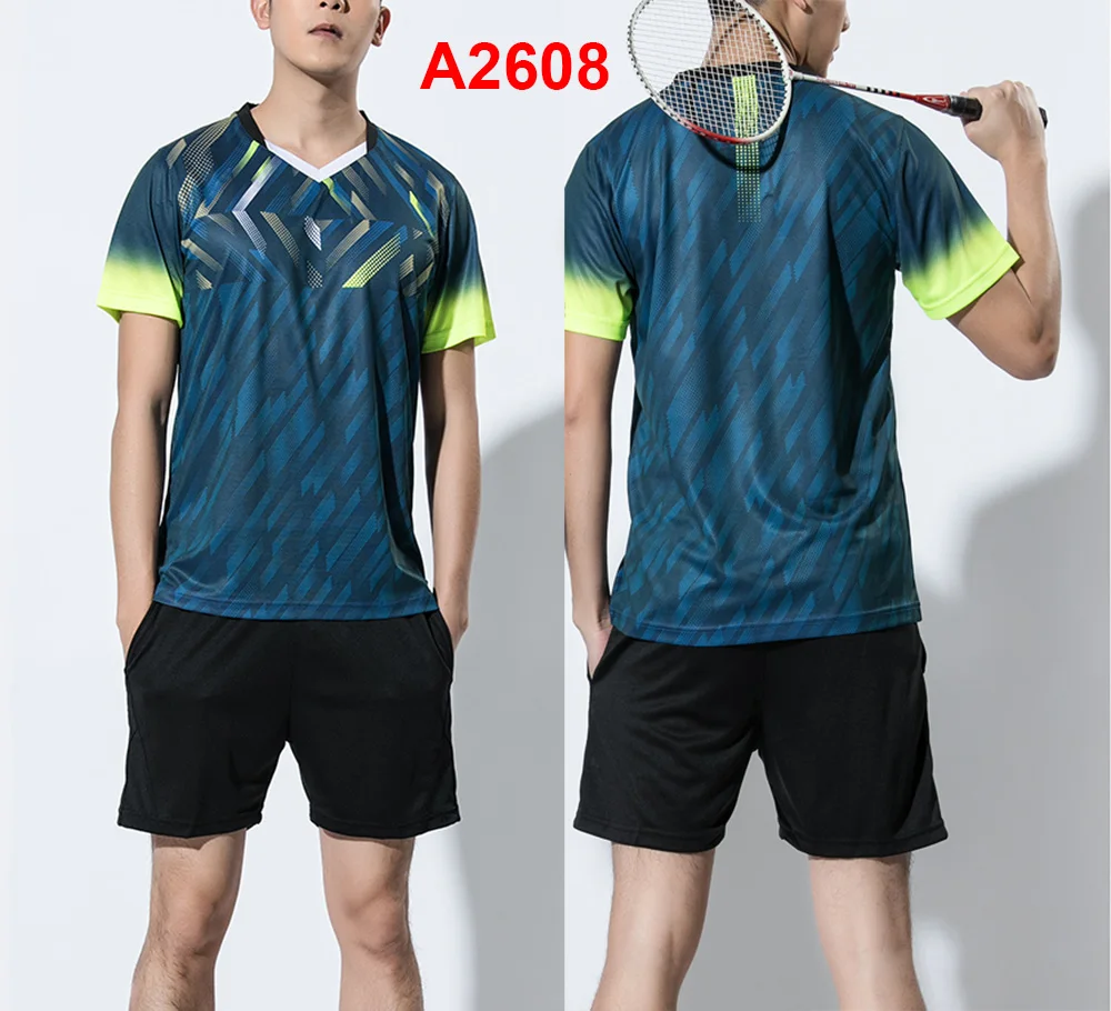 Новинка 2018 комплекты одежды для бадминтона мужчин спортивная одежда тенниса
