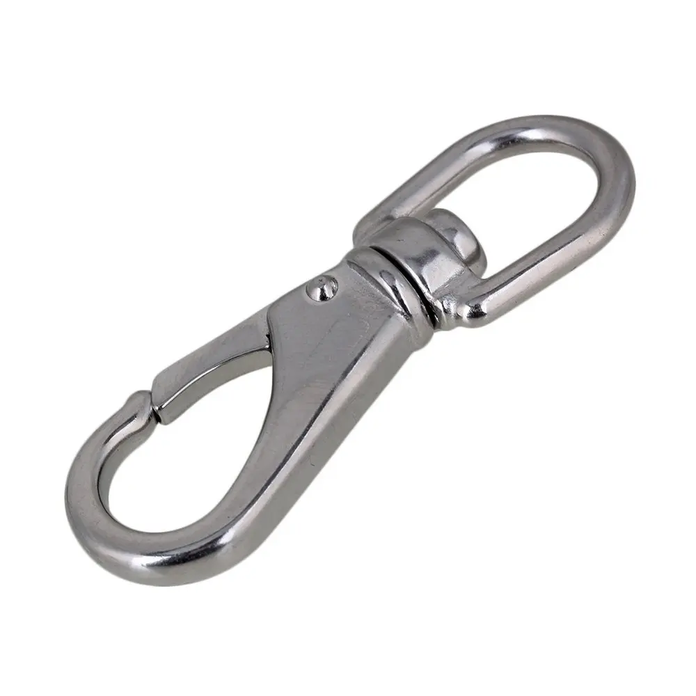 5pcs Multi-use Boat Swivel Eye Snap Hook Size 1# Silver 304 Stainless Steel | Обустройство дома