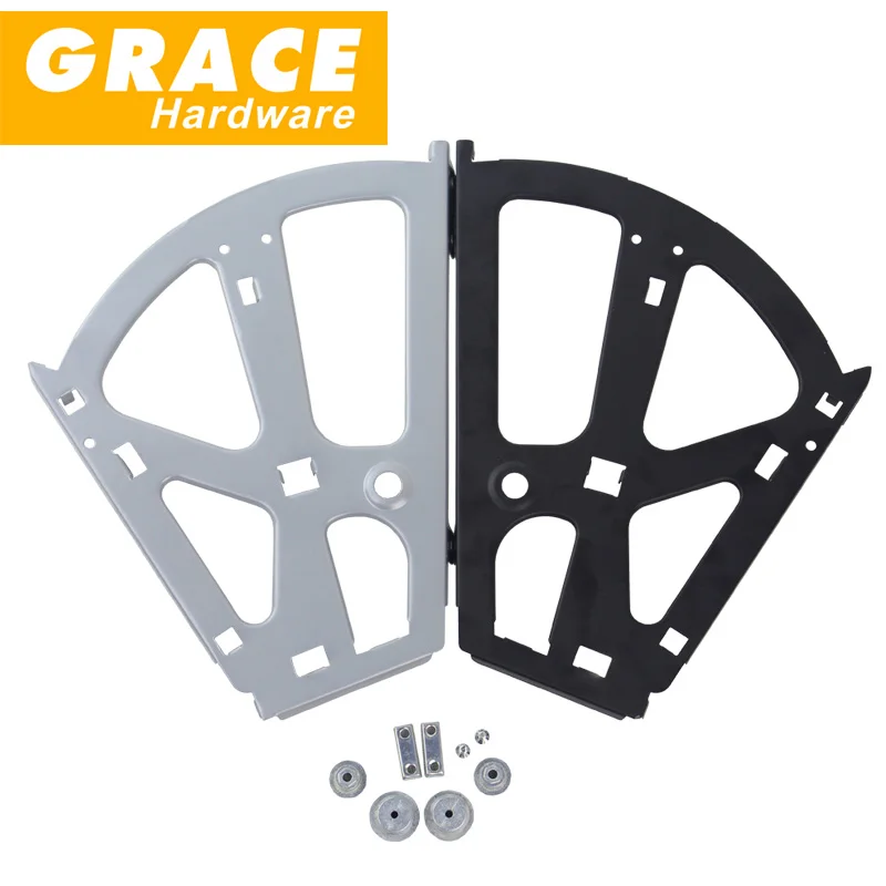 Аксессуары для обуви с двумя слоями скрытый шарнир (черный серебристый)|shoes