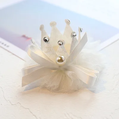 

12pcs Boutique Glitter Gemstone Crown Lace Floral Hairpins Fashion Solid Tiaras Hair Clips Handmade Princess Hair Accessories