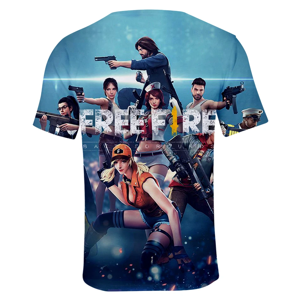 Новое поступление, футболка с принтом Free Fire, мужские/женские летние дышащие футболки с коротким рукавом, крутые Топы FreeFire