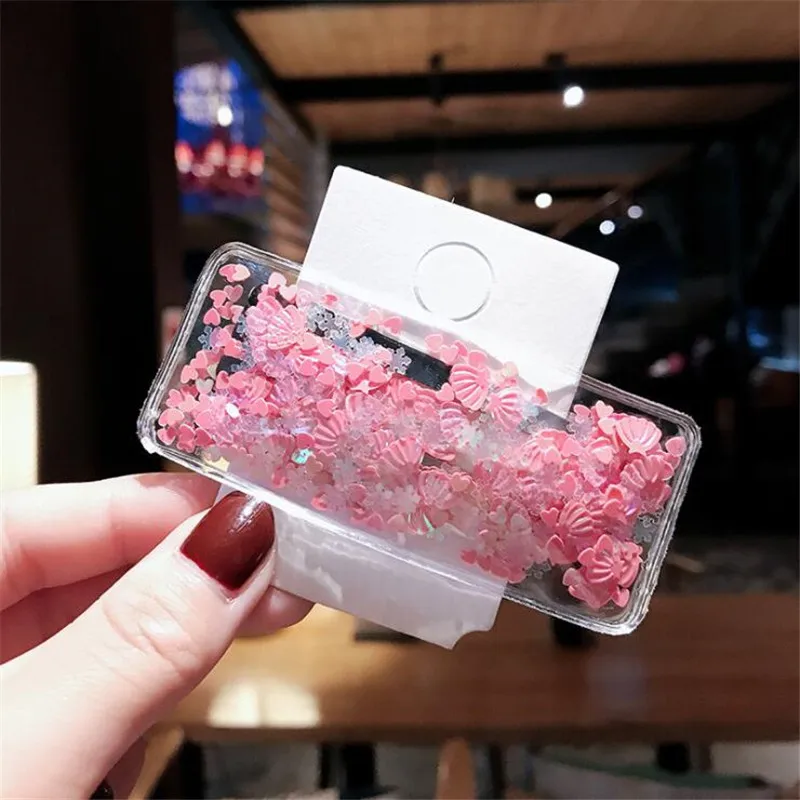 dark pink Милые простые прозрачные заколки для волос для девочек, заколки для волос для девочек, заколки для детей, заколки для волос, головные уборы - Цвет: dark pink