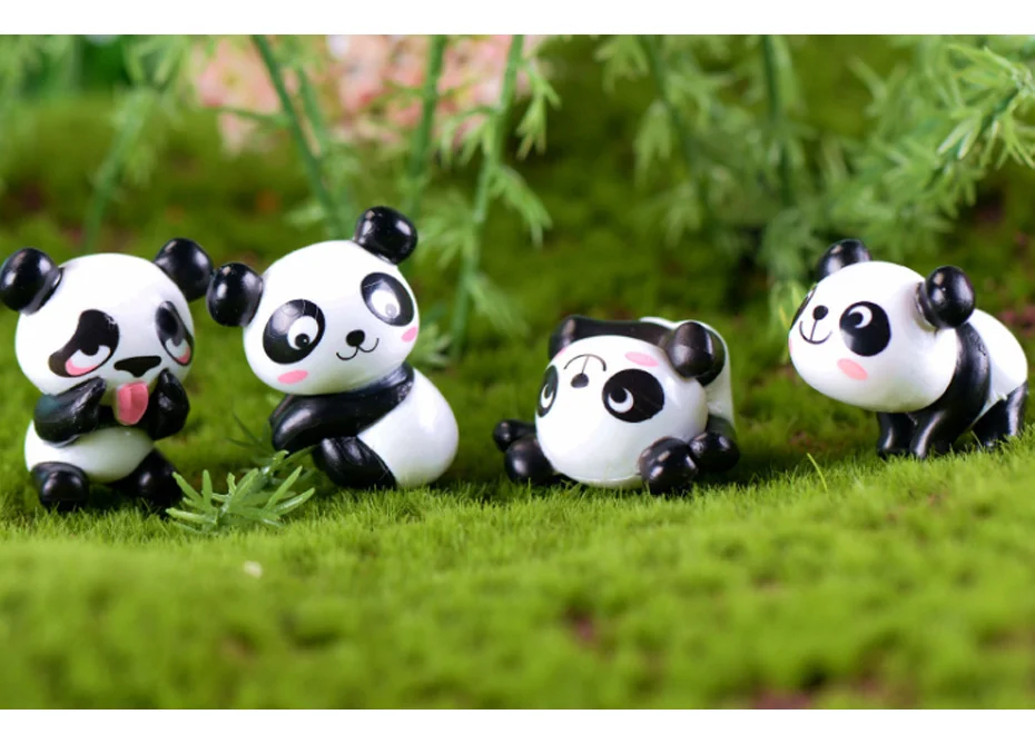 Кунг-фу футбол панда Фея Сад миниатюрные игрушки DIY материал украшение дома аксессуары микро пейзаж детская комната украшения