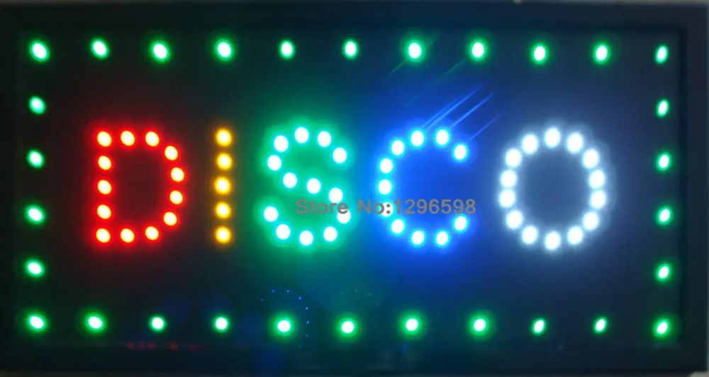 

Светодиодный диско-магазин открытая неоновая световая вывеска CHENXI новая горячая распродажа 10X19 дюймов для помещений ультра яркий бег