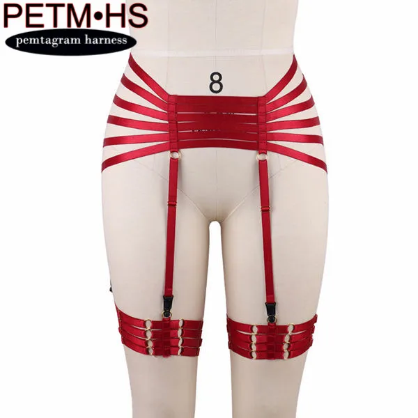 wine red P0181 Розовый, красный, ремни для тела, БДСМ, бондаж, белье, Harajuku, готический Фетиш, полный танец, Хэллоуин, топы, ремни, бюстгальтер для женщин - Цвет: wine red P0181
